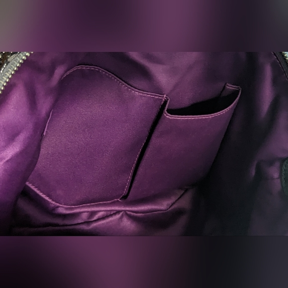 EUC Coach Madison silver zebra print canvas with black patent leather handles - Picture 11 of 13